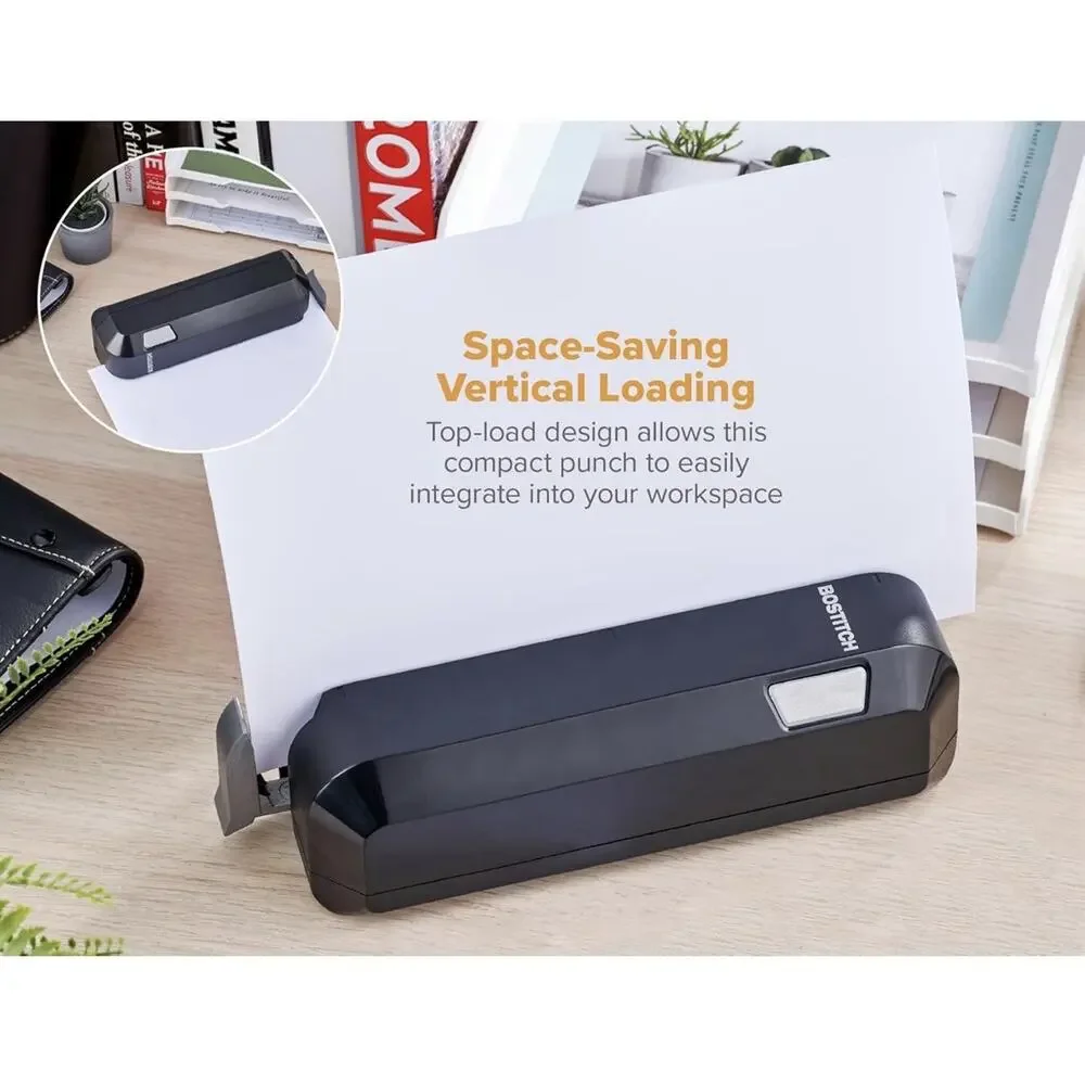 Bostitch EHP20-BLK Electric 3-Hole Punch